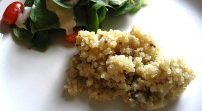 Quinoa with Mushrooms and Scallions