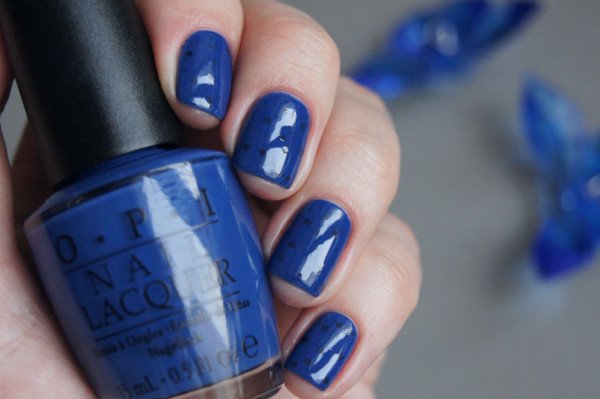 OPI - Dating A Royal & Nubar - Black Polka Dots
