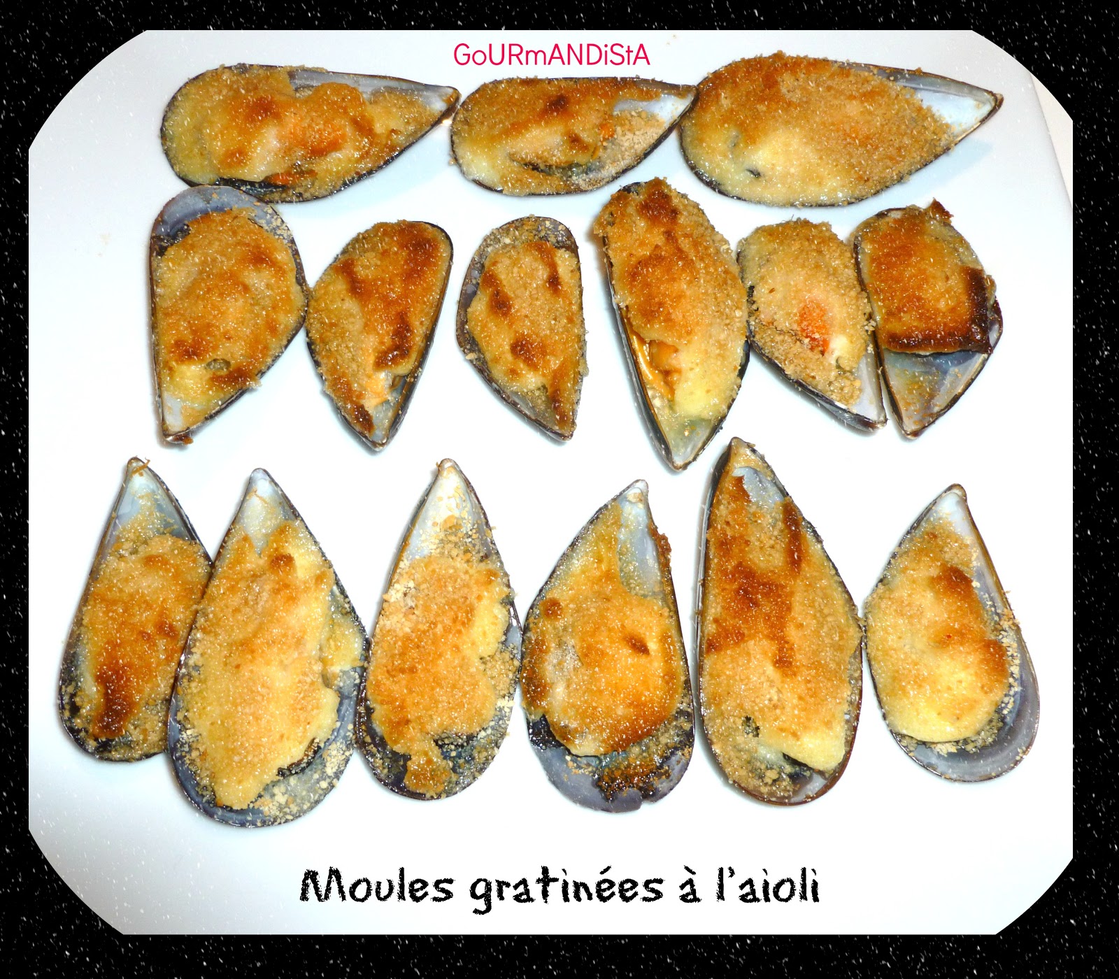 Moules gratinées à l'aïoli