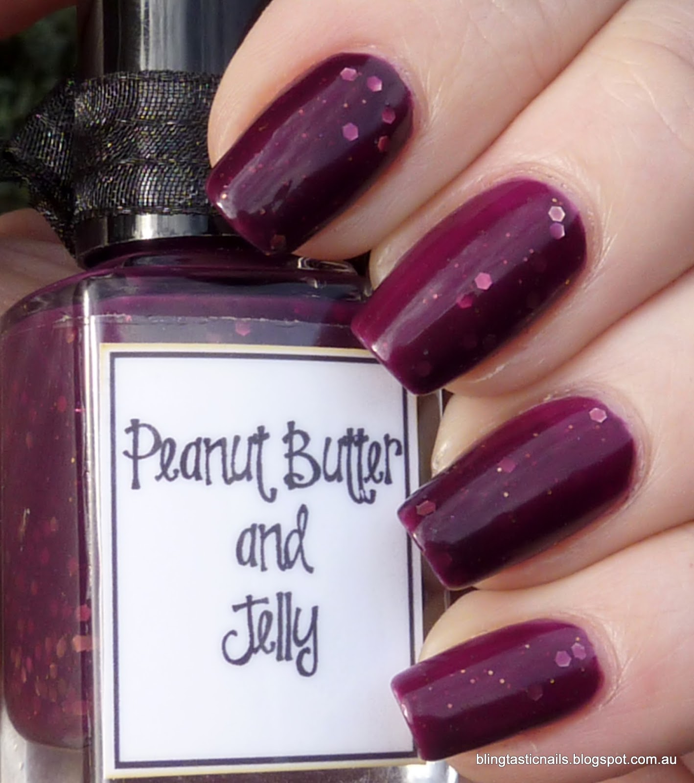 Jas's Blingtastic Nails Whimsical Ideas by Pam Peanut Butter and Jelly