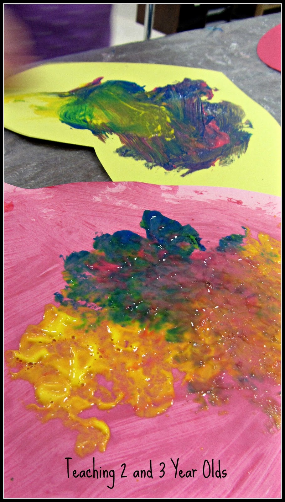 Painting With Clothespins and Natural Sponges