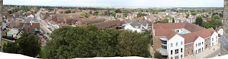 View of Rainham Kent from Church tower - looking towards Grain