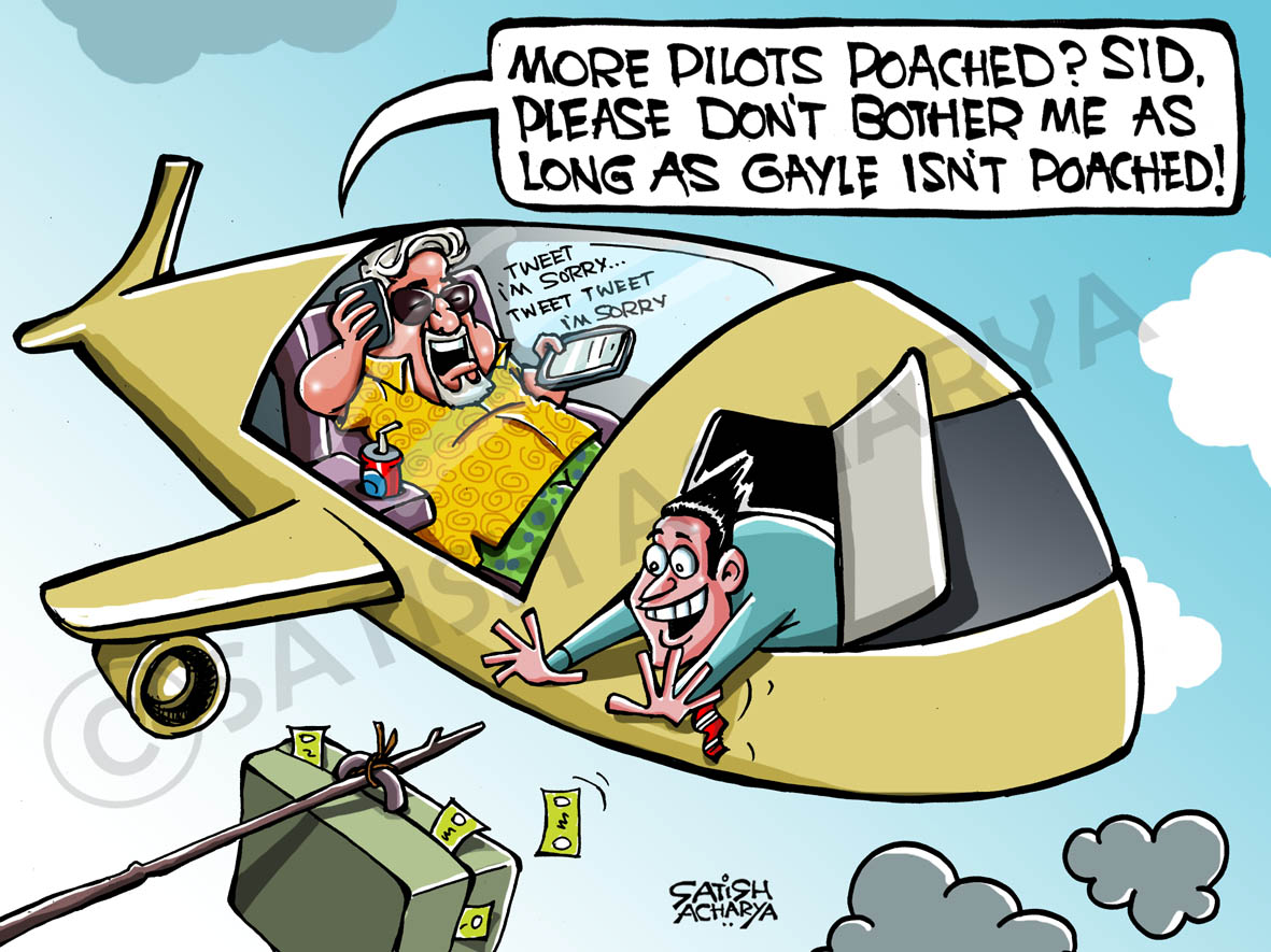 World of an Indian cartoonist! Mallya's pilots poached!