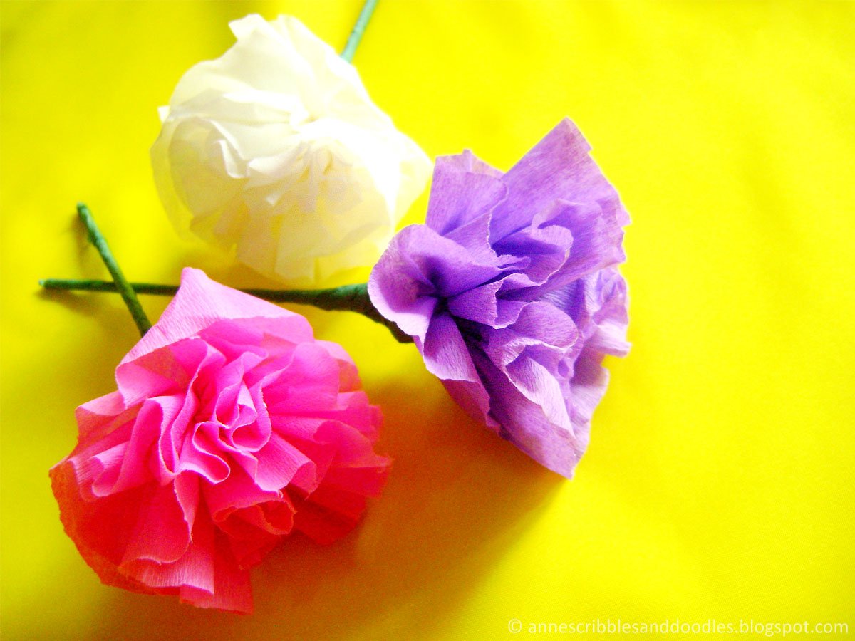 Carnation Paper Flower DIY