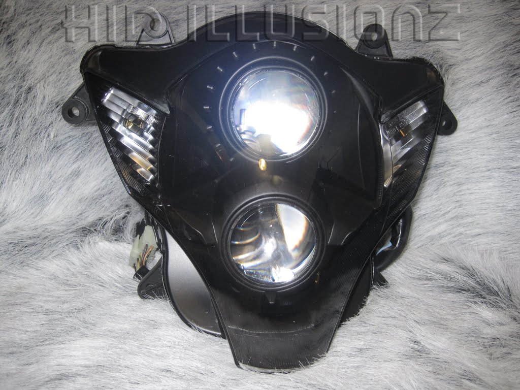 HID ILLUSIONZ Suzuki GSXR 600 750 Mini H1 E46 HID Retrofit Headlights
