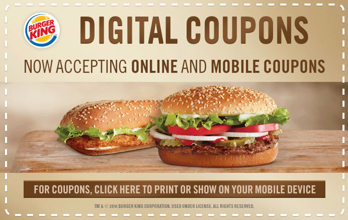 Burger King Coupons August 16