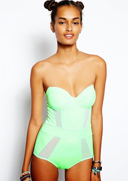 ASOS Plunge Back Swimsuit