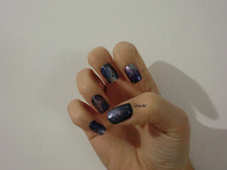 Galaxy nails - foto senza flash