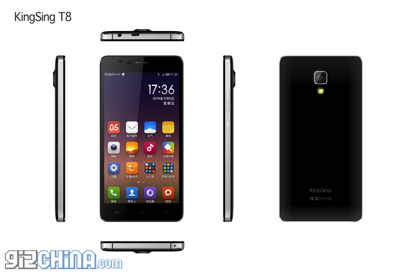 KingSing T8 KingSing T8, Harga dan Spesifikasi HP Mirip Xiaomi Mi4 Prosesor Octa Core