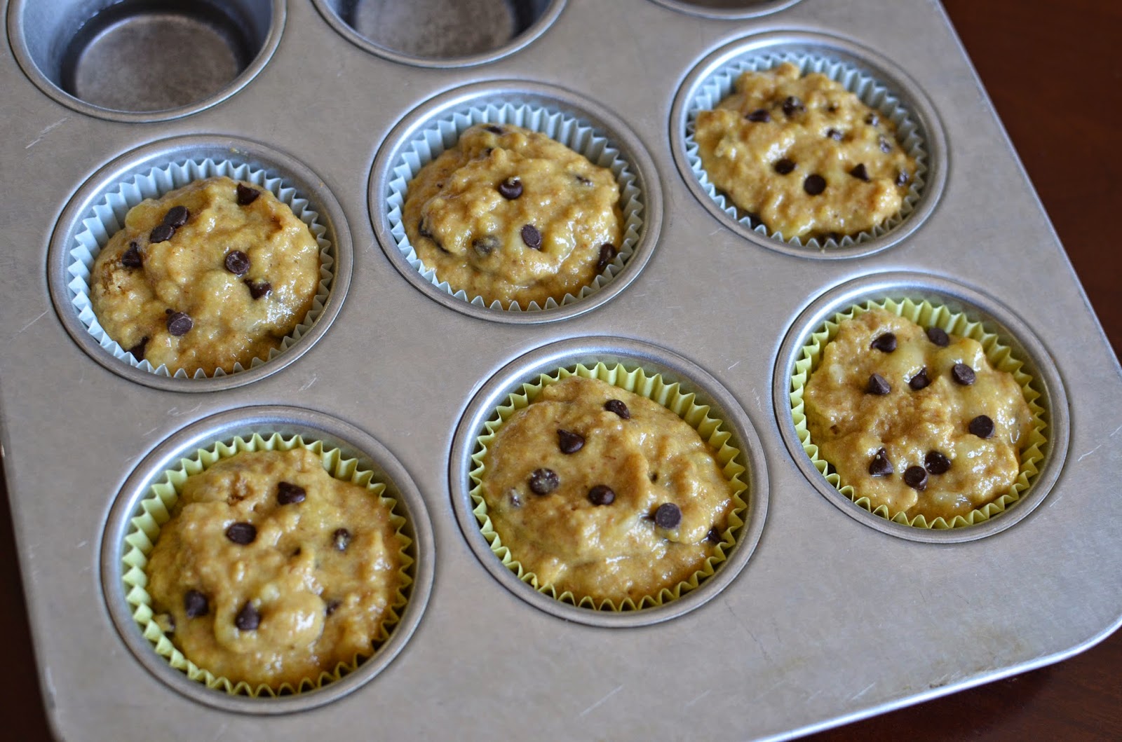 Playing with Flour Whole wheat banana wheat germ muffins with