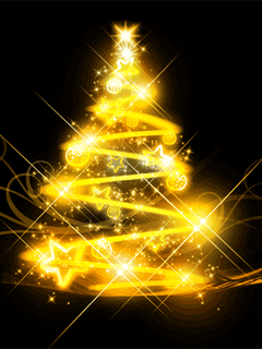 Resultado de imagen de gif arbol de navidad amarillo