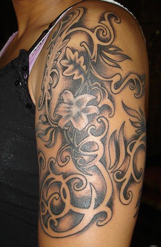 Tribal Flower Tattoos Depict Tribal Flower Tattoos Depict