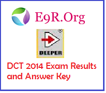 DCT 2014 Exam Results and Answer Key download DEEPER DCT-2014 Result at www.deeper.co.in