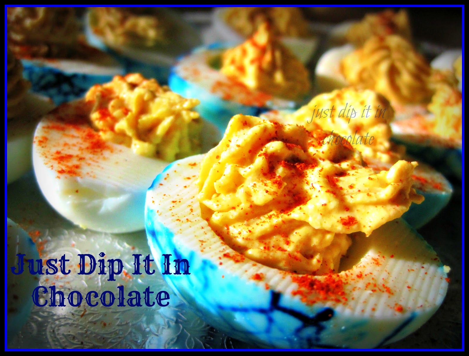 Just Dip It In Chocolate Buffalo Chicken Deviled Eggs Recipe