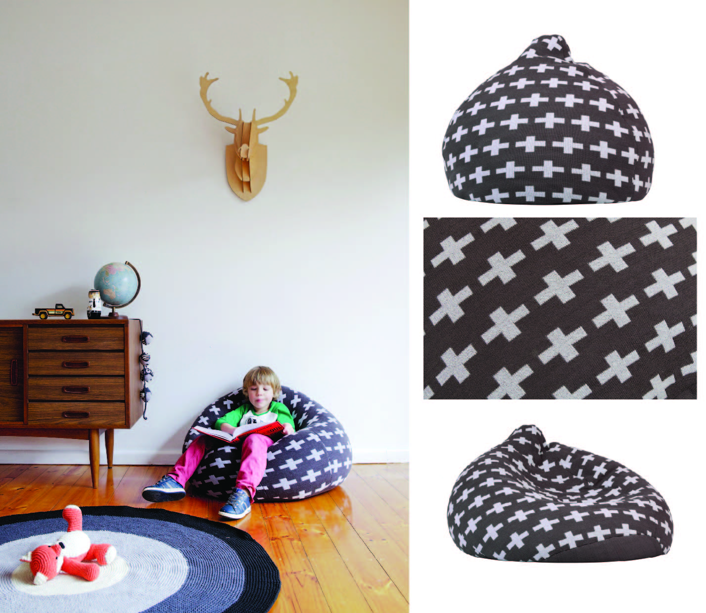 La De Dah Kids: Beautiful knitted bean bags