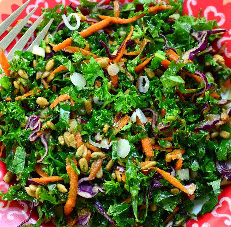 Savoring Time in the Kitchen Kale Slaw with Balsamic Dijon Vinaigrette