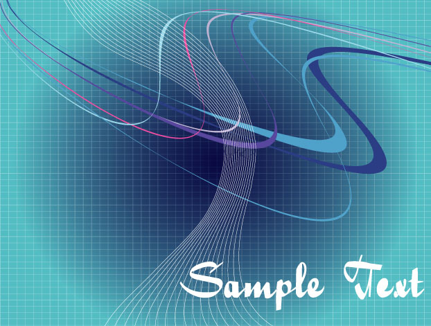 Abstract semplfied blue vector
