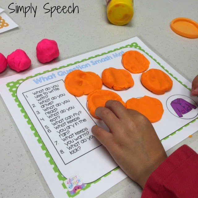 WHQuestion PlayDoh Smash Mats! {Giveaway} Simply Speech