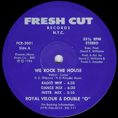 Royal Velore & Double "O" ‎– We Rock The House (1986, VLS, VBR V0)