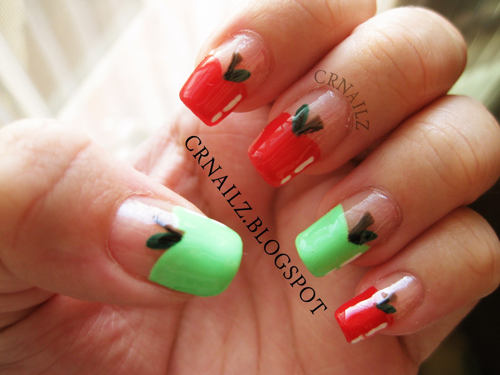 Red Apple Nail Art Designs - wide 4
