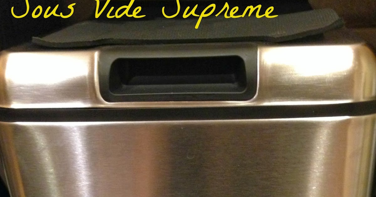 Sous Vide Supreme and Vegetarian Cooking Kim's Kitchen