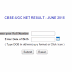 CBSE-UGC NET Result June 2015 Published