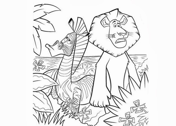 Alex and Marty coloring pages | Free Coloring Pages and Coloring Books