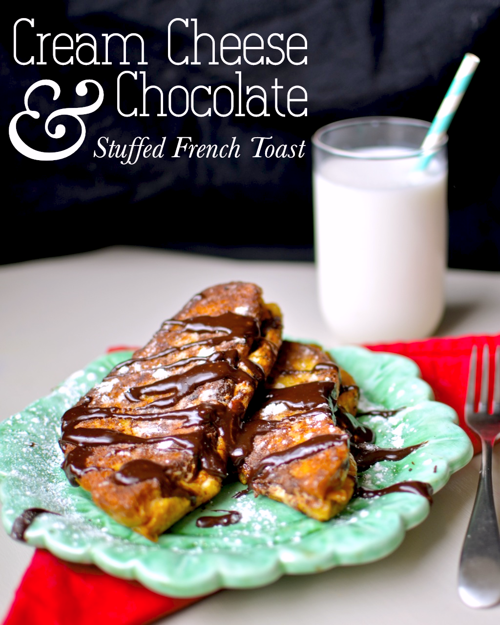 Yammie's Noshery Cream Cheese and Chocolate Stuffed French Toast