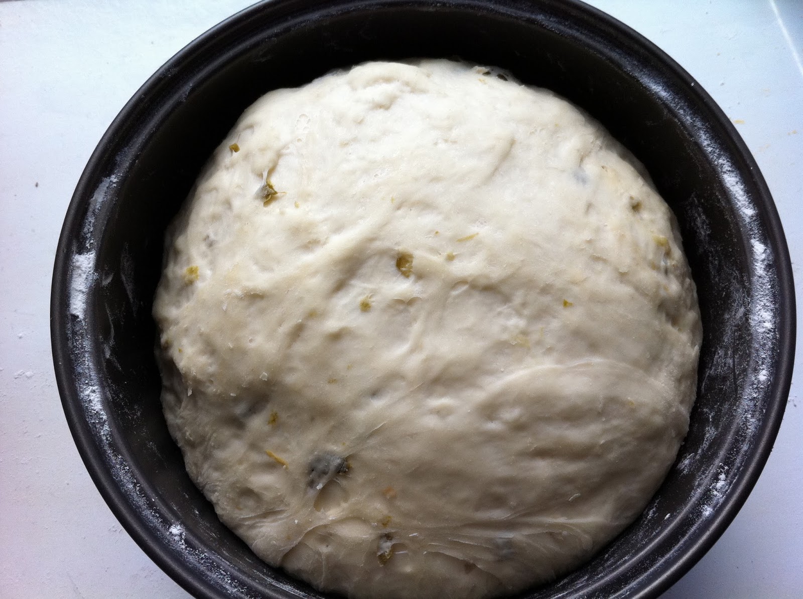 Knifing Forking Spooning Jalapeno Bread in a Rice Cooker