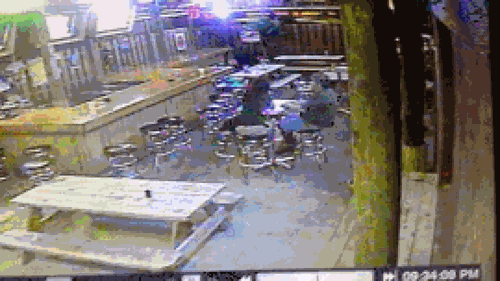 security cctv footage of drunk people falling off chairs in a bar beer drinker loses consciousness fail funny cctv footage