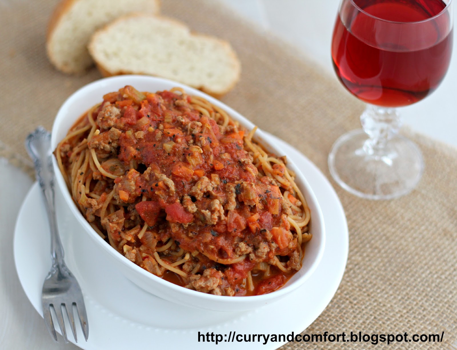 Kitchen Simmer Pork Bolognese Spaghetti