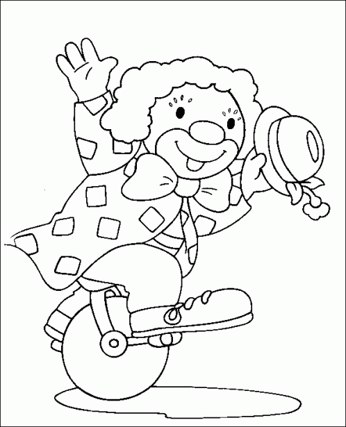 DIBUJO DE PAYASOS PARA COLOREAR dibujo de payasos para colorear: