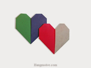 Cách gấp, xếp trái tim hai màu bằng giấy origami - Video hướng dẫn xếp hình trái tim quà tặng - How to fold two color heart Cách gấp, xếp trái tim hai màu bằng giấy origami - Video hướng dẫn xếp hình trái tim quà tặng - How to fold two color heart