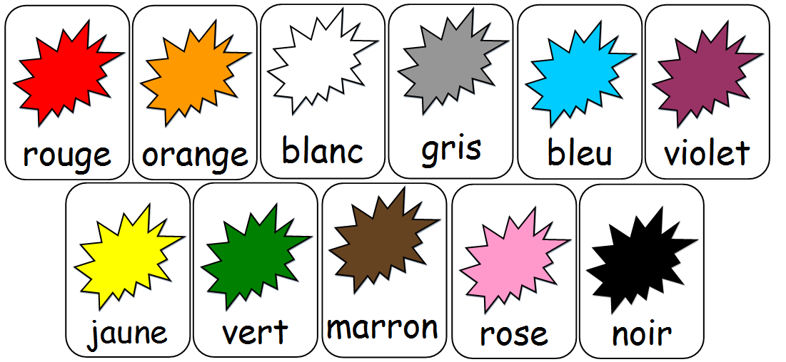 Franu00e7ais niveau du00e9butant: Les couleurs