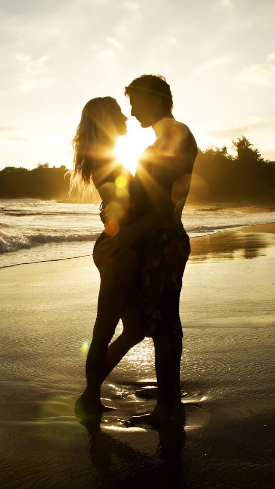   Romantic Couple At Twilight   Android Best Wallpaper