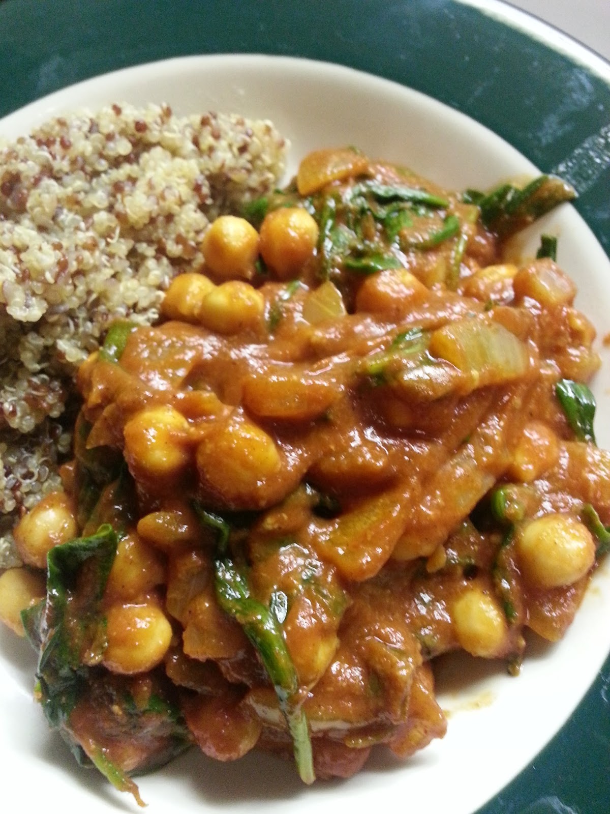 Lisa's Recipes Moroccan Spiced Chickpeas and Spinach