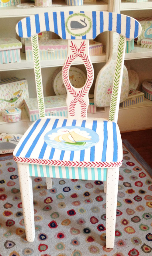 painted childrens chairs