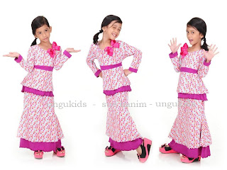 PEPLUM KIDS KURUNG-CODE PURPLE POLKADOT