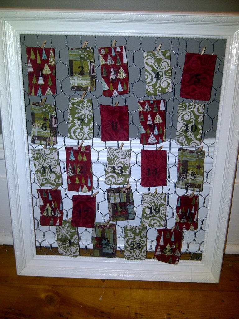 Brick Home Love Picture frame advent calendar