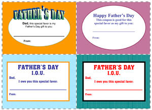 fathers day coupons