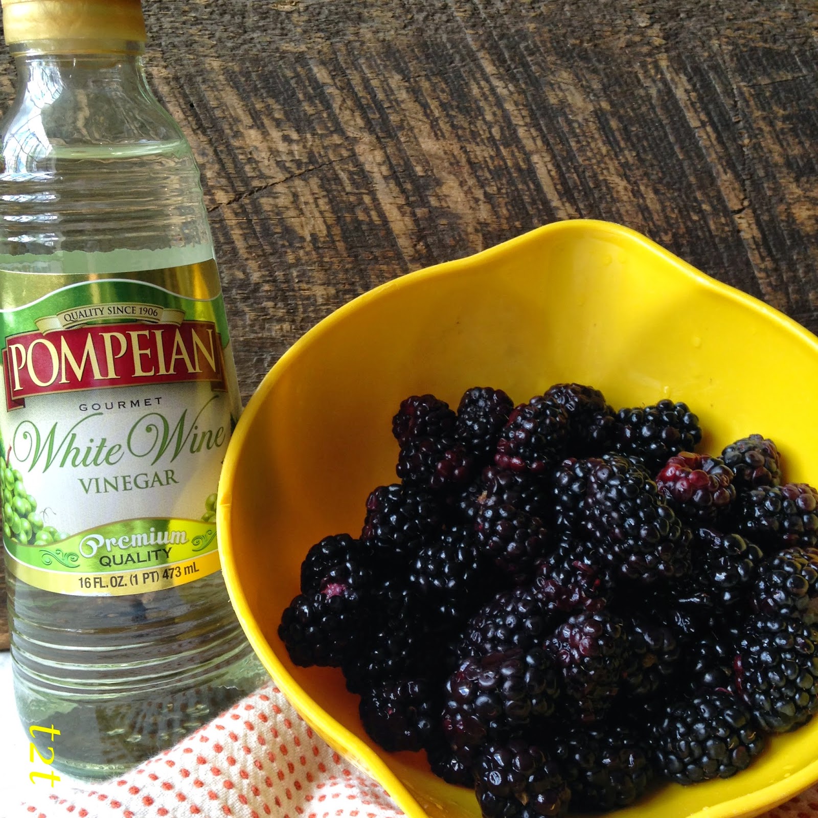 Blackberry Vinegar Turnips 2 Tangerines