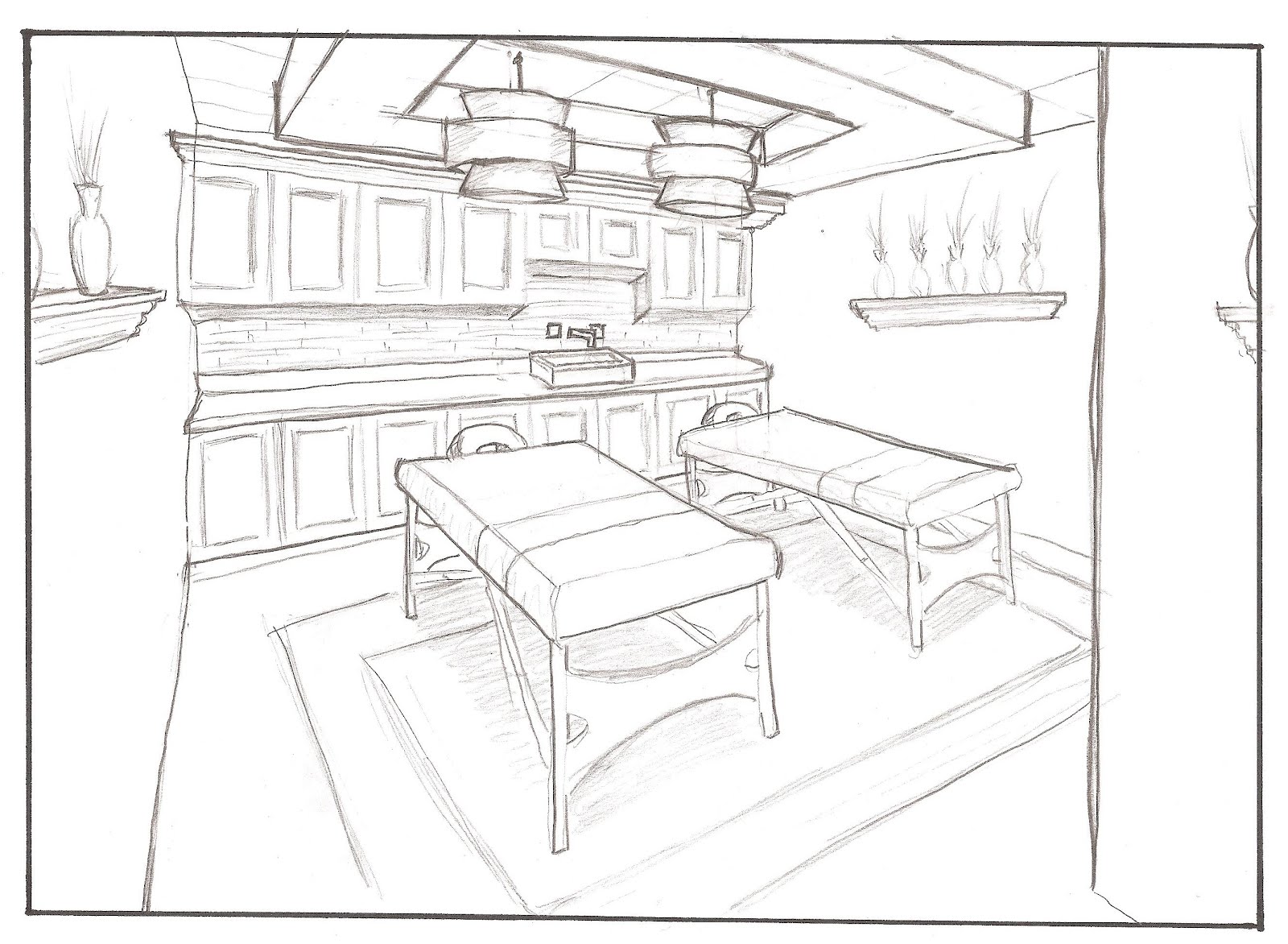 Captivated By Design Spa Treatment Room Charette