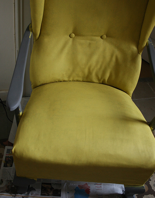 How to Paint Fabric ¨ armchair ¨ using Autentico chalpaint