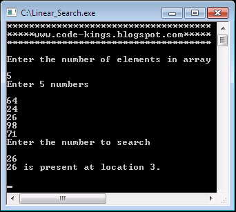 Binary Search Program In C Using Array