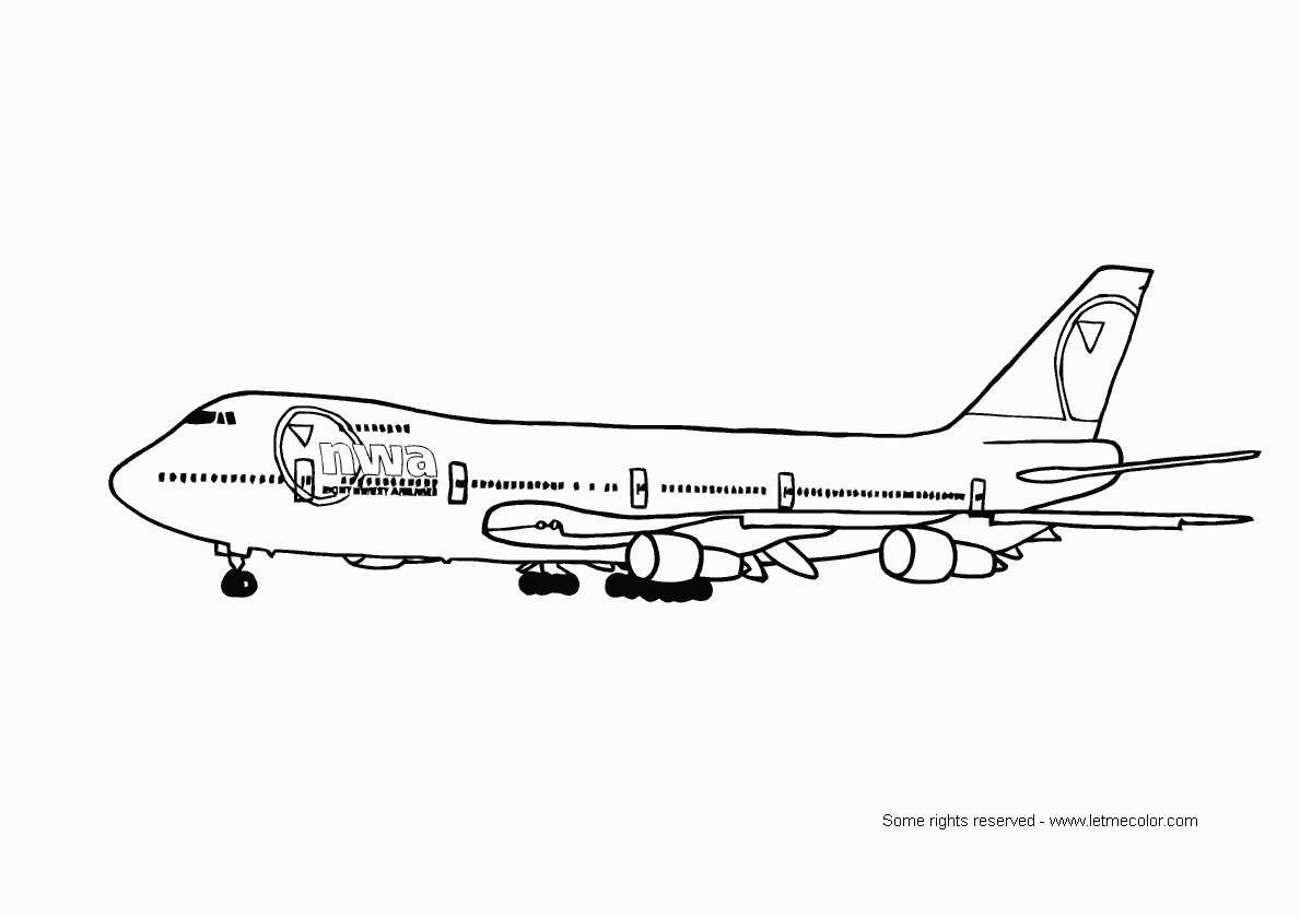 Coloring Pages for Kids: Airplane Coloring Pages