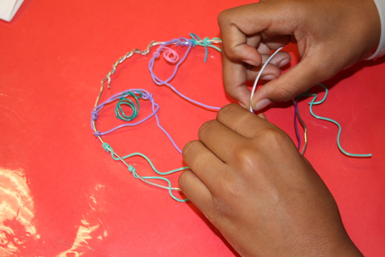 Peace Love & Art Class: Fourth Grade Wire Self-Portraits