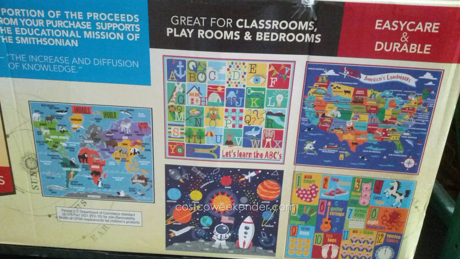 Smithsonian Education Rug (Assorted Images) Costco Weekender