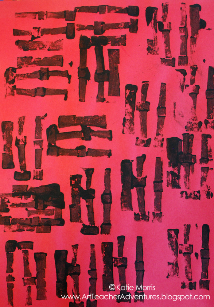 Adventures of an Art Teacher Stamp Printmaking