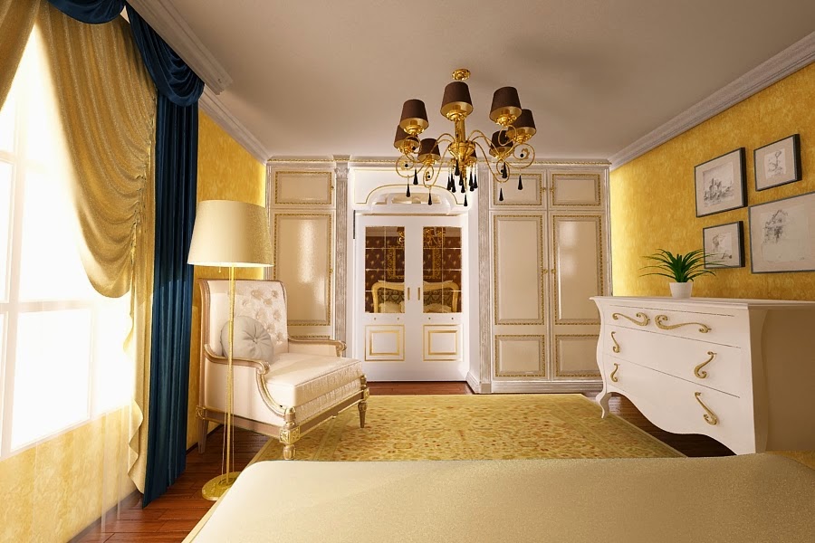 Idei design interior dormitoare in stilul clasic