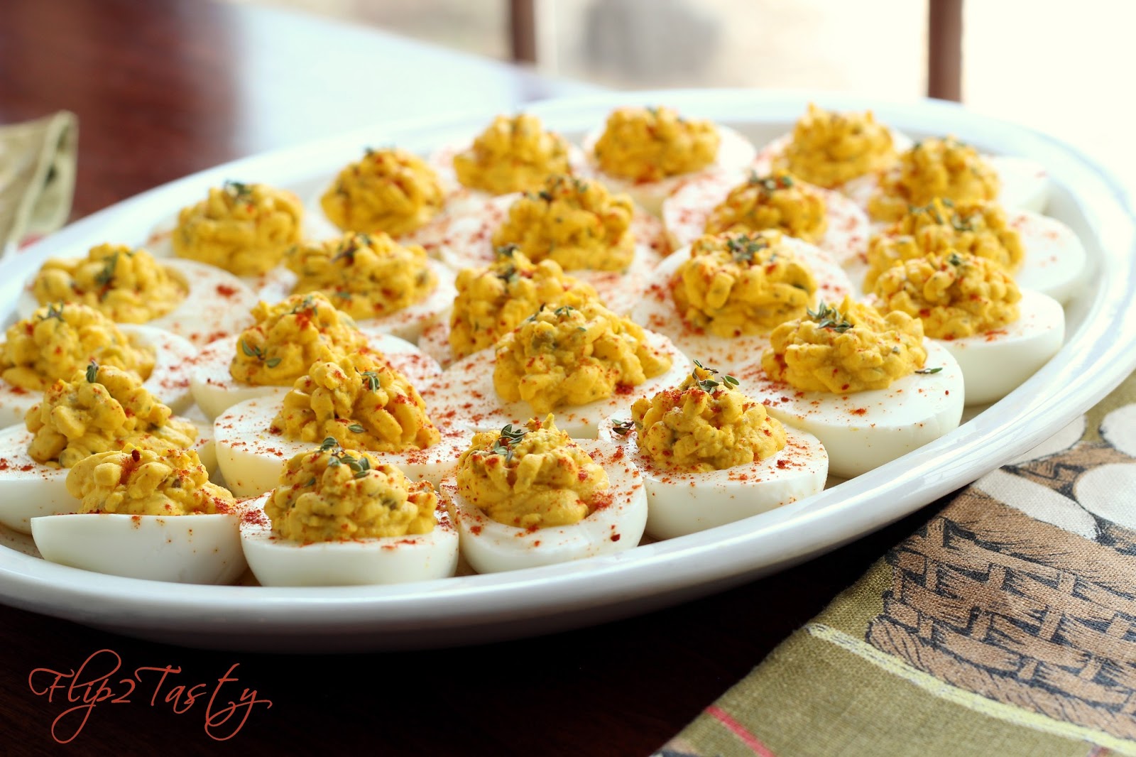 Smoky Deviled Eggs Flip2Tasty